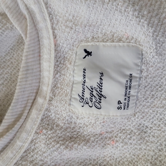 American Eagle Scoop Neck Sweater Size Small White - Picture 2 of 4